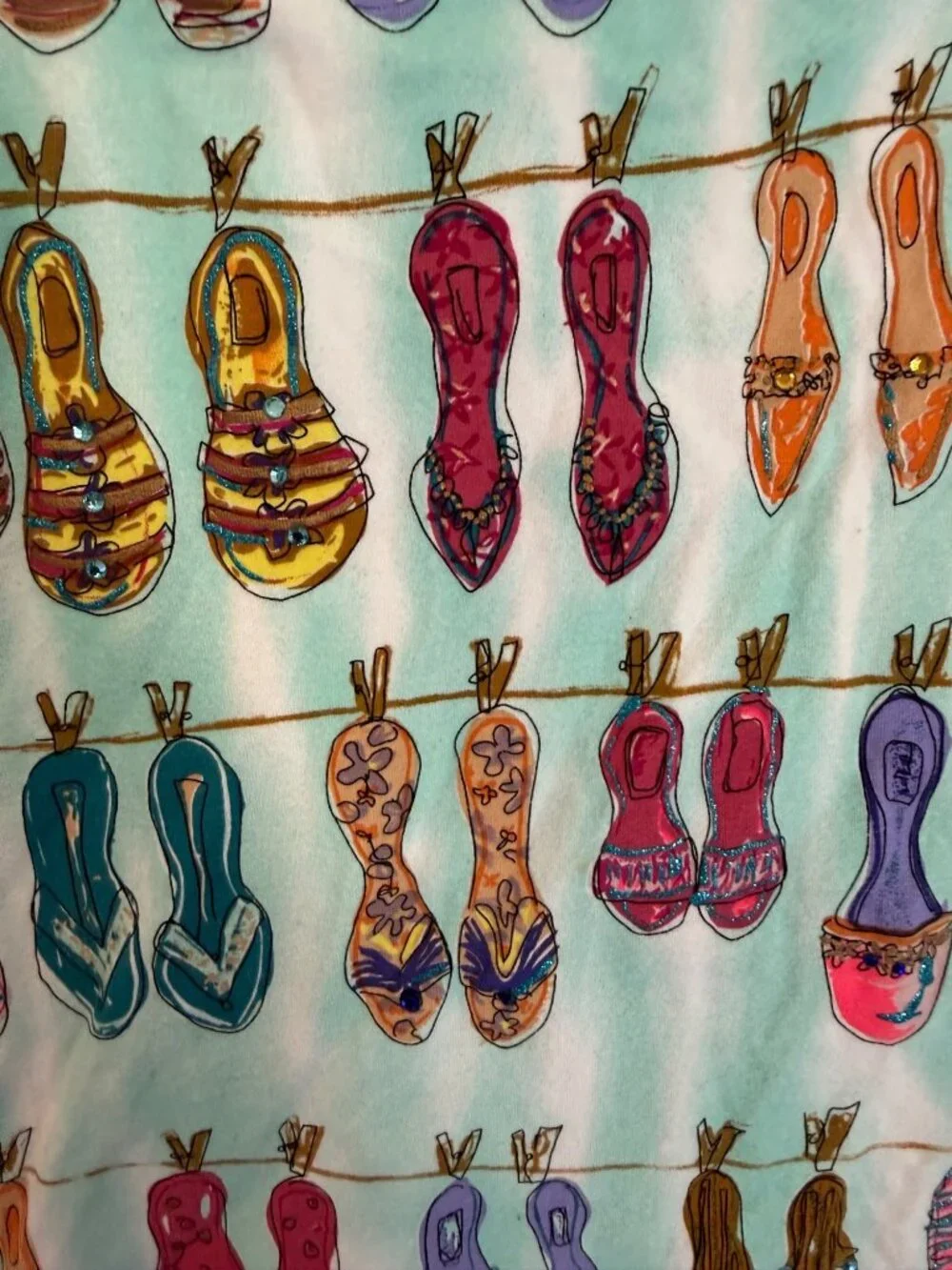 Vintage 90's B.Y.B.B. By Susan Lawrence Flip Flop Tank Top Size Medium - Picture 2 of 5